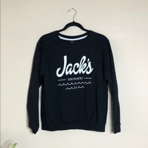 Jacks surf shop black crew neck